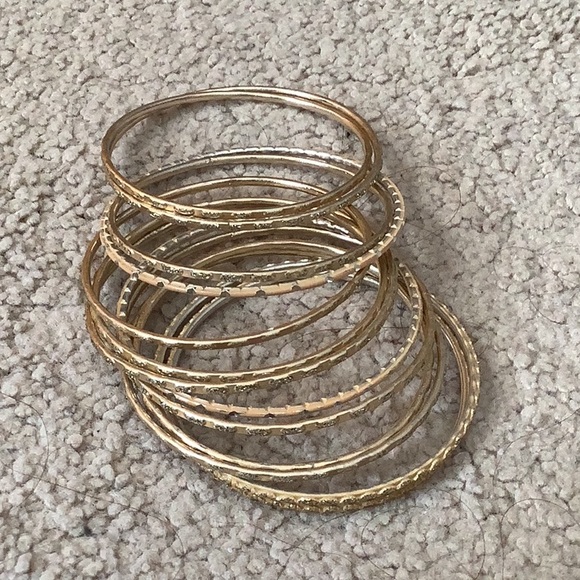 H&M Silver & Gold Bangle Bracelets - Picture 4 of 4